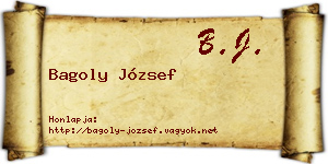 Bagoly József névjegykártya