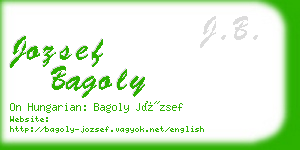 jozsef bagoly business card